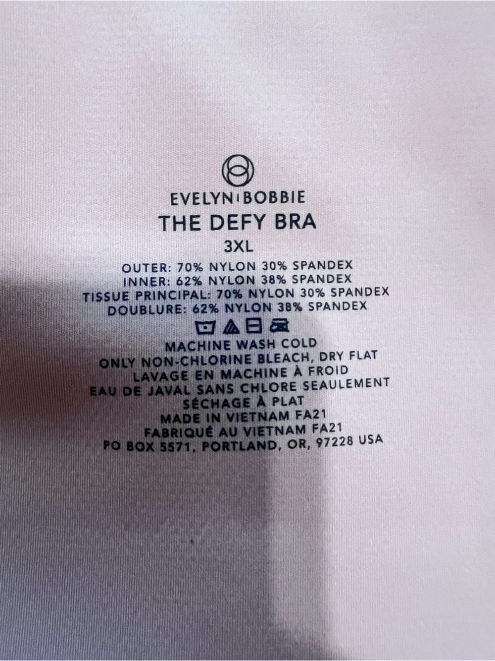 Evelyn & Bobbie The Defy Bra Size 3XL - Picture 4 of 4